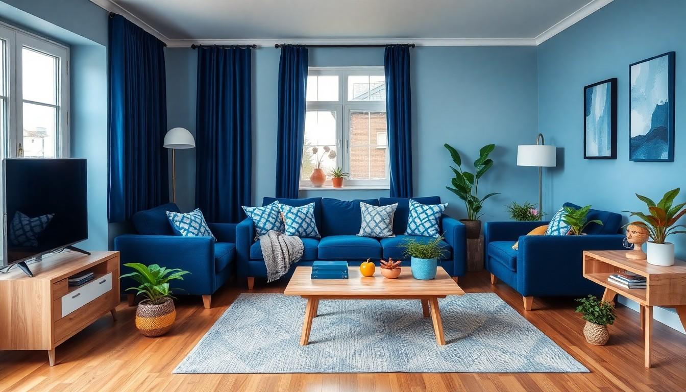 Blue Living Room Decorating Ideas: Transform Your Space with Stunning ...